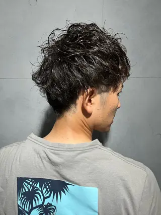 ショート パーマ メンズ BOND所属・小松 真唯子のヘアスタイル