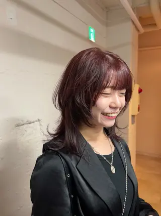 ミディアム tokute Takahashiのヘアスタイル