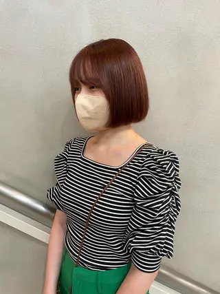 ミディアム カラー 佐藤 永夏のヘアスタイル