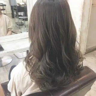 ロング カラー パーマ ヘアアレンジ ◆感動口コミ/最小顔 理論カット◆森口 峻のヘアスタイル