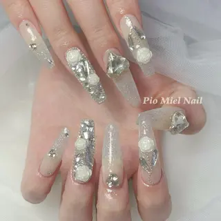 ネイル momo 長さだしのネイルデザイン