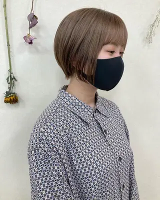 ショート カラー 初めてのショート お任せください✂️のヘアスタイル