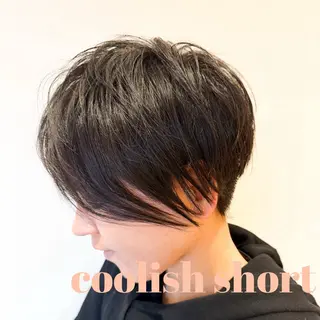 ショート カラー パーマ ヘアアレンジ 池田 雅史のヘアスタイル