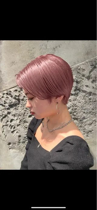 ショート 韓国×艶ハイトーンが ✨絶対可愛い✨七夏海のヘアスタイル