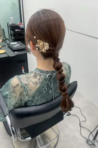 セミロング 綺麗＊ヘアセット 石川理恵/大人ヘアのヘアスタイル