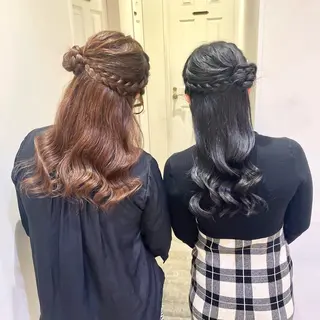 ヘアアレンジ ハイトーンカラー/ 長さだし🐇きょうかのヘアスタイル