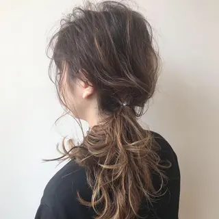 セミロング カラー Lien 深井店のヘアスタイル