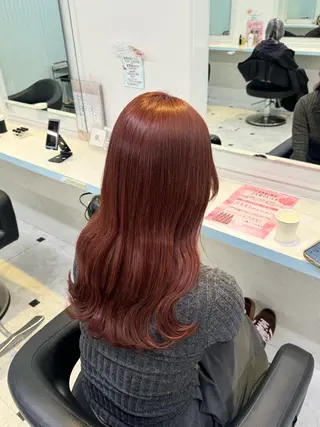 ロング カラー 暖色🩷透明感カラー ♡Maika♡のヘアスタイル