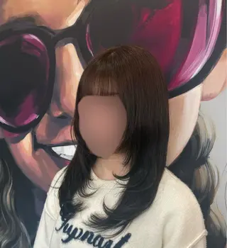 ロング ルナ🫐縮毛矯正 🫐名駅のヘアスタイル
