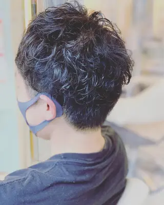 ショート パーマ メンズ トータルビューティー K:R鶴川のヘアスタイル