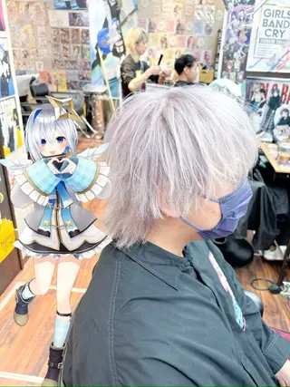 カラー メンズ sai所属・ハイトーン/ メンズカット/まひろのヘアスタイル