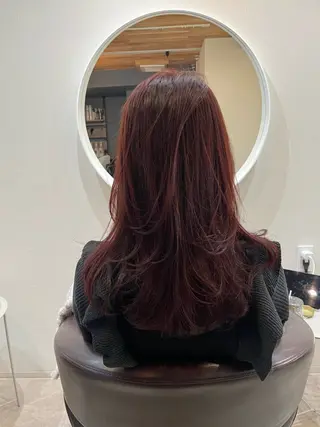 ロング カラー CLOVE所属・下石怜子/レイヤー/ 透明感カラーのヘアスタイル