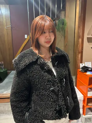 ミディアム 中津/トレンドカラー /美馬本紅亜のヘアスタイル