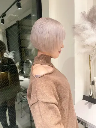 ショート GO TODAY SHAiRE SALON 原宿本店所属・REINA/ブリーチ /ハイトーン/原宿のヘアスタイル