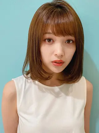 ミディアム 山本翔一郎 韓国顔周りレイヤーのヘアスタイル