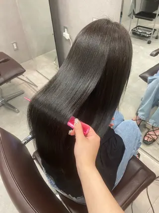 ロング カラー 髪質改善＆トリートメント over hair所沢店所属・韓国風/レイヤー/ 𝑵𝒂𝒏𝒂🩶のヘアスタイル