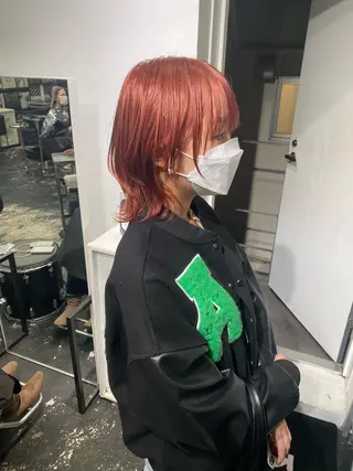 ミディアム カラー パーマ ヘアアレンジ メンズ キッズ nico TOKYO 渋谷所属・ブリーチ　ハイトーン 特化🌈フジタハルキのヘアスタイル