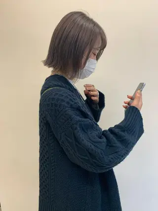 ミディアム カラー SiiＱbyLuca所属・鈴木 まりやのヘアスタイル