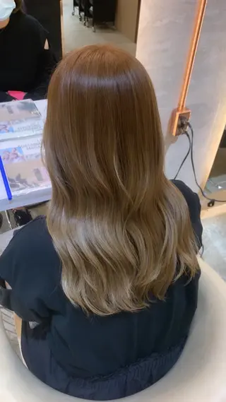 ロング ハッシュカット/韓国 レイヤー/カハナのヘアスタイル