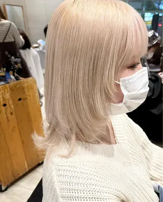 セミロング ゆうき あすかのヘアスタイル