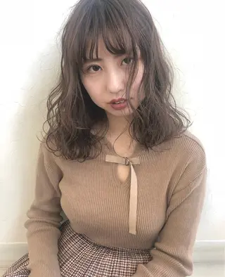 ミディアム カラー nakahara madokaのヘアスタイル