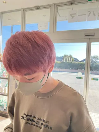 ショート カラー メンズ 松永 果菜のヘアスタイル