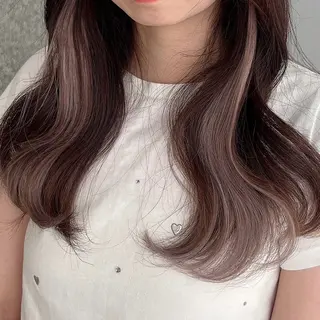 セミロング りおな/エクステ /ミルクティーカラーのヘアスタイル