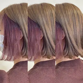 ミディアム カラー ヘアアレンジ ekolu北梅田店所属・梅田中崎町髪質改善 /オキヒロト/エコルのヘアスタイル