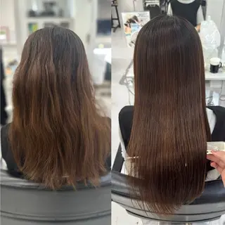 ロング 山崎結菜 🫧透明感カラーのヘアスタイル