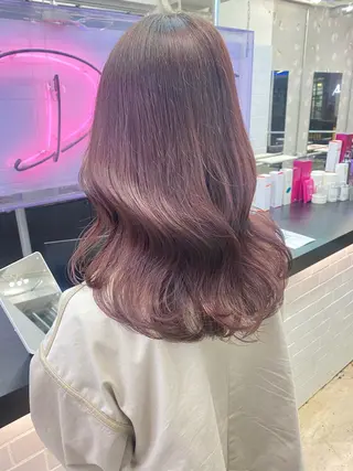 セミロング カラー 💗💗韓国レイヤー yu-ki💗💗のヘアスタイル