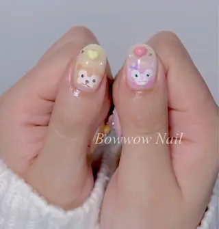 ネイル Bow wow Nail さや🧸のネイルデザイン