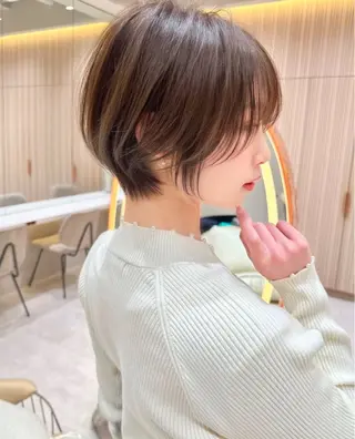 ショート ボブ/顔周りカット /縮毛矯正/鈴木隆太のヘアスタイル