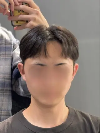 ショート パーマ メンズ 韓国メンズヘア/ ダウンパーマ/歩夢のヘアスタイル