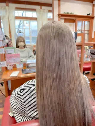 ロング カラー TJ天気予報 豊田 /松岡さくらのヘアスタイル