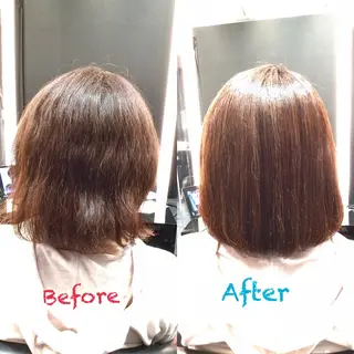 ミディアム カラー Annon プライベートサロンのヘアスタイル