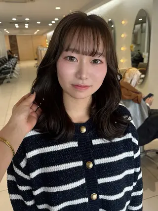ミディアム カラー 💈メンズパーマ カラー💈momoのヘアスタイル