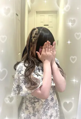 ヘアアレンジ 🎀透明感カラー🎀 ヘアメ／mikotoのヘアスタイル