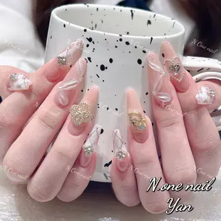 ネイル 長いだし/スカルプ/ パラシェルN.oneのネイルデザイン