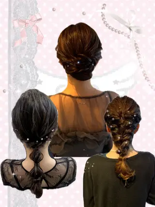 ヘアアレンジ 個性的カラー ☆≡ねねのヘアスタイル