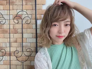 セミロング カラー 梅田茶屋町 Yutaのヘアスタイル