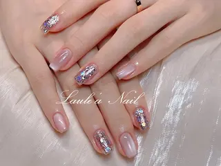 ショート 🌈 Laule'aのネイルデザイン