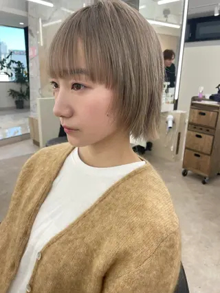 ショート ボブ顔周りカット honokaのヘアスタイル