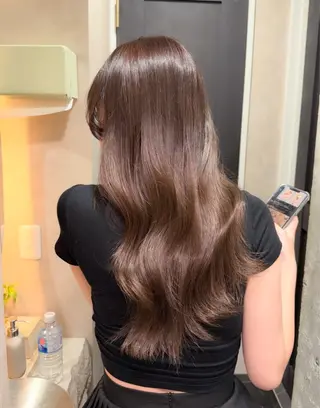 ミディアム カラー 🪐レイヤー/美髪 カラー/加野彩果🪐のヘアスタイル