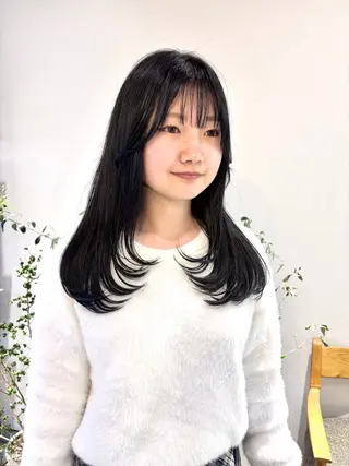 セミロング カラー 透明感カラー/ レイヤーkotonoのヘアスタイル