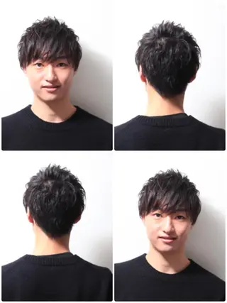 メンズ レイヤー／パーマ 西山賢志のヘアスタイル