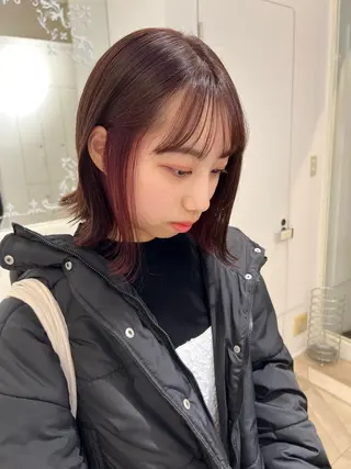 セミロング カラー ♡ParveMix NANO♡のヘアスタイル