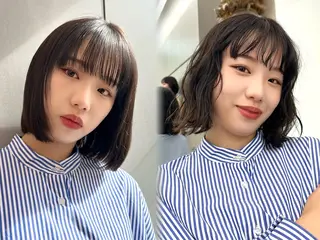 ミディアム 宮嶋 蓮のヘアスタイル