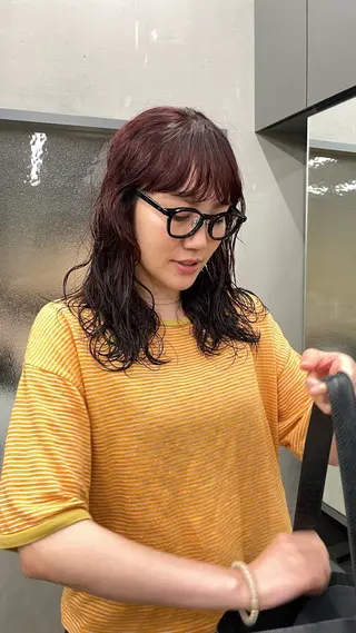 パーマ 佐伯 和佳のヘアスタイル