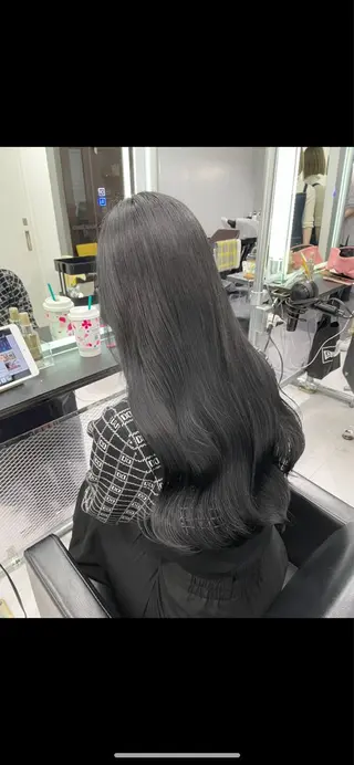 ロング 縮毛👱🏽‍♀️ 🎀海外ハイライトのヘアスタイル