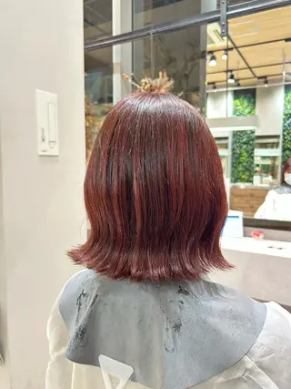 ミディアム カラー Lolonois 森ノ宮【 yui 】のヘアスタイル